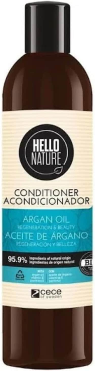 Hello Nature Argan Oil Hair Conditioner, For Nourished, Shiny &amp; Luxuriously Beautiful Hair, Leaves Soft &amp; Frizz-Free Hair, 300ml