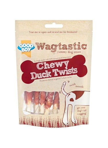 WAGTASTIC CHEWY DUCK TWISTS 70G