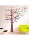 Walplus "Colourful Tree Hook Luggage Labels" Home Restaurant Decoration DIY Living Bedroom Removable Self-Adhesive Wall Stickers Art Decals Office D&eacute;cor, Red, 160 x 180 cm