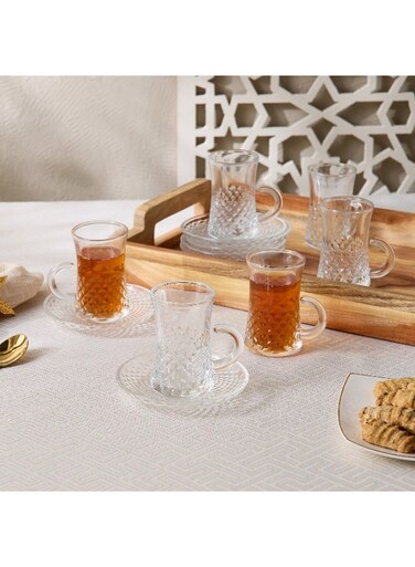 Box Popus 12-Piece Istikan Cup Set with Saucer 110 ml