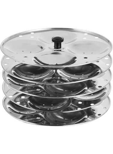 5 LAYER STAINLESS STEEL IDLY STAND, VIC006, IDLI TRAY, IDLI CONTAINER, IDLI PAN, STEAMER STAND, STEAMER INSERT