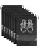 15 Pcs Shoe Bags for Travel, Portable Shoe Bags with Clear Window, Drawstring Dustproof Travel Shoe Storage Bag for Men &amp; Women,Black (Small+Medium+Large)