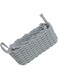 Cotton Rope Storage Bins Box, Cotton Rope Storage Basket Nordic Style for Snacks (36x25x15cm/14.2x9.8x5.9in)