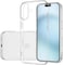 Muzz Crystal Clear Case for iPhone 16, Silicone, TPU Material, Ultra Thin, Transparent (iPhone 16)