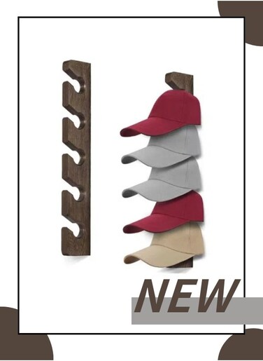 Duck tongue cap storage，Wall mounted baseball cap storage，Wall vertical hat rack，Hat storage hanger，Wooden duckbill cap clothes hanger on the wall
