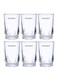 6-Piece Glass Tumbler Set Transparent 22.8x12x9cm