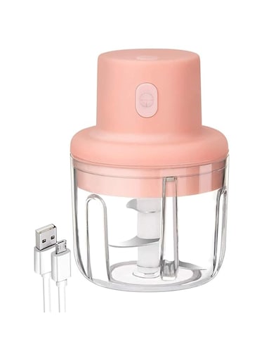 Electric Cordless Garlic Crusher, Mini Vegetable Processor, Garlic Masher, Portable Onion Blender, 250ml