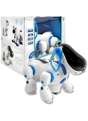 Fitto Interactive Electronic Dog Toy with Music, Sound, Dancing, Walking, and Moving Head &amp; Tail - Fun &amp; Engaging Pet Entertainment