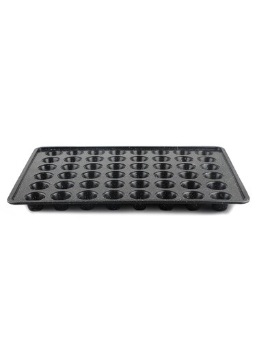 Smile Granite Nonstick 48 Cup Muffin Pan &acirc;&euro;&ldquo; 55&Atilde;&mdash;39&Atilde;&mdash;3 cm Carbon Steel Baking Tray, Oven Safe, Easy Clean