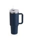 Star 40oz Stainless Steel Tumbler with Handle and Straw, Vacuum Insulated Travel Water Bottle Mug, Leak-Proof Sports Jug for Hot and Cold Drinks - Dark Blue
