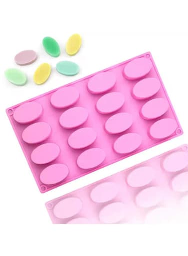 Cavity DIY Ellipse Soap Making Supplies 3D Silicone Cake Mould Ellipse Shape Silicone Handmade Baking Mold Soap Mold