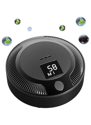 NALACAL Rechargeable Refrigerator Air Purifier, Ozone Purification System, Screen design,3 Speed, Portable Mini refrigerator deodorizer for Car, Bedroom,Shoe Cabinet, Refrigerator