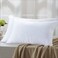 Pillow 2 Piece 1000 Gm Bed Pillow 50x75 cm Hotel Style Double Edge Stitched, Microfiber, Mid Loft White