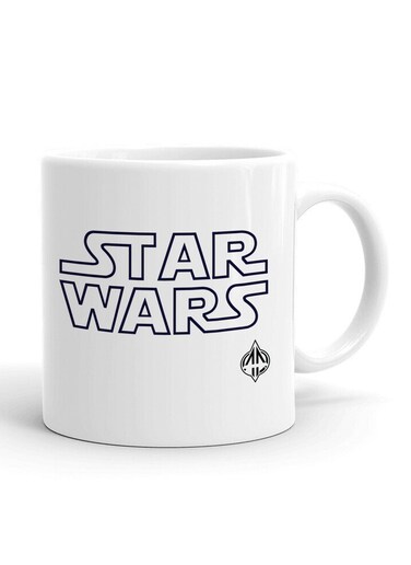 Your Wall Star Wars Logo Design Printed Ceramic Coffee Mug 325ml, Perfect Gifting by Spoil Your Wall