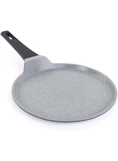 Royalford 28 cm Die Cast Crepe Tawa, Grey, RF8590