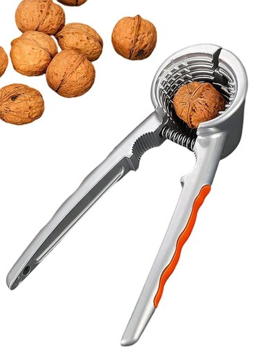 Crackers for All Nuts Heavy Duty Walnut Cracker with Non-Slip Handle Pecan Crackers Tools Funnel Walnut Pliers Nutcracker Pecan Walnut Plier Clip Tool
