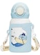 Kids Stainless Steel Insulated Water Bottle with Straw - 500ml Leakproof &amp; BPA-Free, Reusable for Toddlers Boys &amp; Girls, Includes Strap