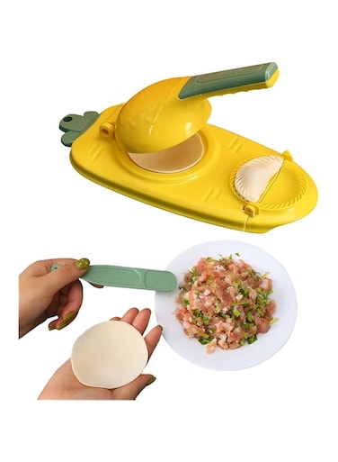 Fitto 2-in-1 Dumpling Maker - Easy DIY Dumpling &amp; Ravioli Maker with Press Mould and Stuffing Spoon, Quick &amp; Simple Dumpling Press Tool for Homemade Dumplings, Empanadas, Ravioli, Pastries