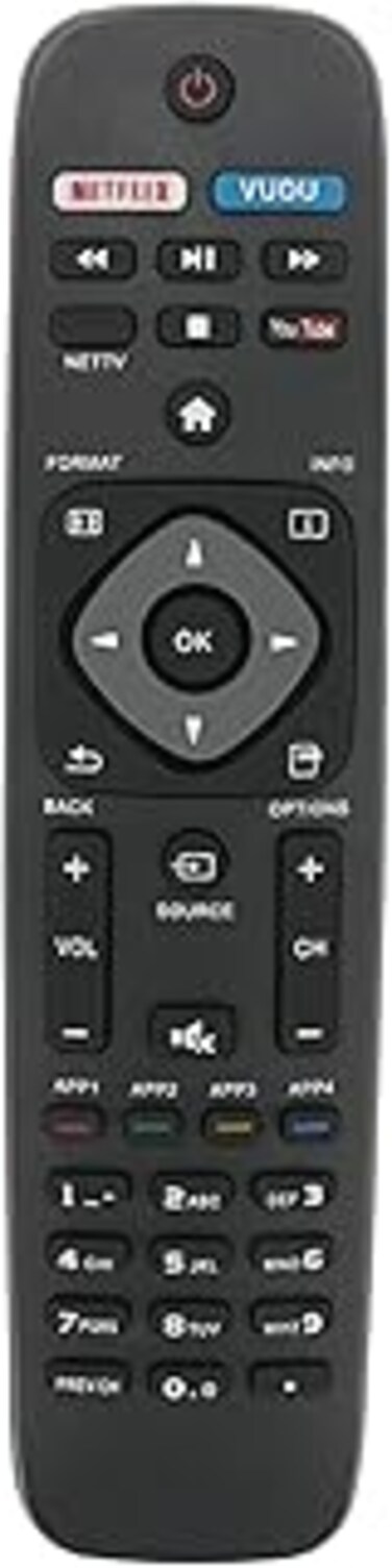 BOMAZ New Replacement Remote Control for Philips 55PFL5703/F7 50PFL6902/F7 50PFL6602/F7 50PFL5601/F7B 50PFL4901/F7B 55PFL4901 55PFL4901/F7 58PFL4909/F7 65PFL4909/F7 Smart TV