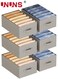 6 Pack Wardrobe Clothes Organizer,Large Size 6 Grids Closet Jean Storage Bins with Handles and Support Boards,Foldable Drawer Dividers for Sweater,Pants,T-shirt,Hoodie,Dress,Grey