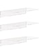 Weiai Clear Acrylic Shelves 12 Inch, Floating Wall Mounted Shelf for Bedroom, Living Room, Bathroom, Set of 3