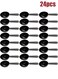 24 Pack Coffee Bean Measuring Spoons, Disposable Teaspoon Measuring Spoons, Coffee Scoop Measure for Tea Sugar Spices ( 7g, Black )