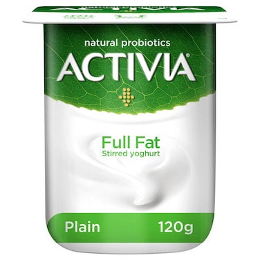 Activia Full Fat Plain Yoghurt, 125g