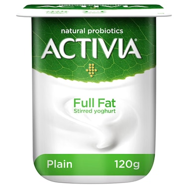 Activia Full Fat Plain Yoghurt, 125g