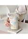 380ml Cute Bow Glass Water Cup, French Glass Coffee Mug, (Mouth Diameter 3.38" &Atilde;&mdash; Height 5.11")