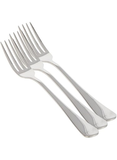 Vague Plano Stainless Steel Table Fork 3-Piece