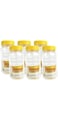 Homstuff Round Wide Mouth Airtight Jar 500ml, Set of 6x500ml Storage Containers, Transparent Jar for Storage of Pulses, Cereals, Dry Food and Spices For Kitchen Organization