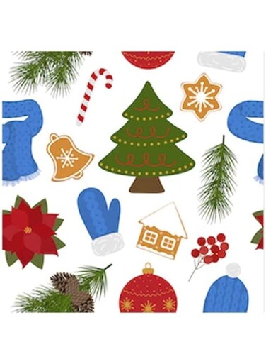 Beeswax Food Wrap Storage, Cover, Set Of 3, Washable Reusable, Shelf Time 1 Year (Christmas)