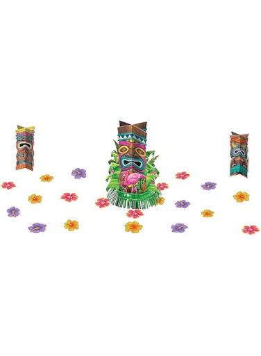 Amscan Tiki Table Decorating Kit - Assorted, 1 Pack