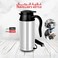 750ml Electric Car Kettle - 12V 120W Portable Stainless Steel Water Boiler for Travel (Silver)

