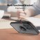 Case for IPhone 17 Pro Case Cover Metal Ring Holder Grip Kickstand Car Magnetic Mount Shockproof Matte Hard Back Bumper Case for IPhone 17 Pro 5G 2025 Green
