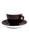 Ceramic Coffee Cup And Saucer Set Black/White 16.2x16.2x2.5cm