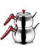 HASCEVHER STAINLESS STEEL TEAPOT APPLE 4 PC SET 1.1L,2L