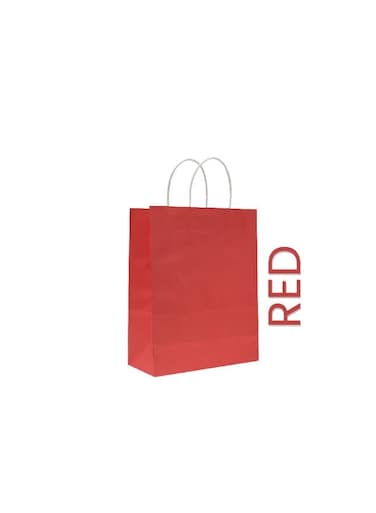 Packing Paper Bag Red 28X12X33cm Twisted Handle Paper Party Bags Hen Party Bags Kraft Paper Bag Bride Birthday Gift Bag Wedding Celebrations Bags for Party Favour 25 Pieces