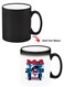 Color Changing Heat Sensitive Ceramic Mug, Image Revealed When HOT Liquid is Added! Rapstar