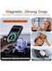 New iPhone 17 Pro Navy Blue Luxury Magnetic Compatible for iPhone Series &ndash; Shockproof, Slim Fit, Soft-Touch Protective Cover with Magnetic Wireless Charging Support