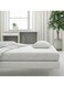 Design 2-Piece Hometex Design Single Size White Fitted Sheet Set - 1 Fitted Sheet (90x200 cm) + 1 Pillow Cover (50x75cm)