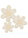AUFUYAOLIN 3 Pieces Boho Daisy Wall Decor Natural Rattan Flower Wall Hanging Art Wooden Boho Wall Art Nursery Wall Decor Flowers Farmhouse Hanging Decor for Home Office Nursery
