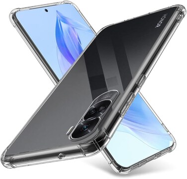 For Honor 90 Clear Transparent Cover Silicone Shockproof Phone Case for Honro 90 5G (Honor 90, Clear)