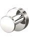Gatco 4315 Glam Single Robe Hook, Polished Nickel/Wall Mounted 2" Robe and Towel Hook for Bathroom