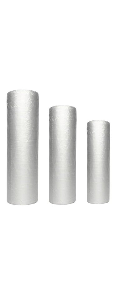 ECVV&reg; Food Storage Bags - Plastic Produce Bag on a Roll for Fruit   Vegetables   Bread   Meat   Food Storage Clear Bags   3 Pack Total 145 Pieces   45 Pieces Each   Size : 20*30cm   25*35cm   30*40cm