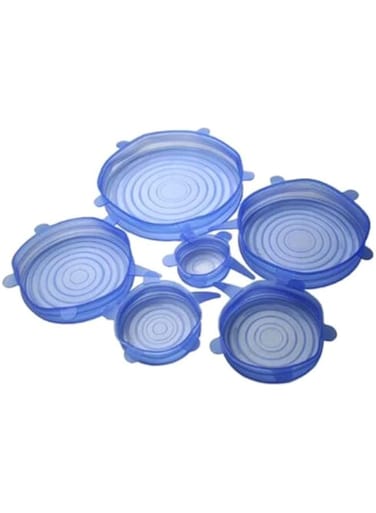 Dubai Gallery 6-Piece Food Cover Stretch Lids Light Purple