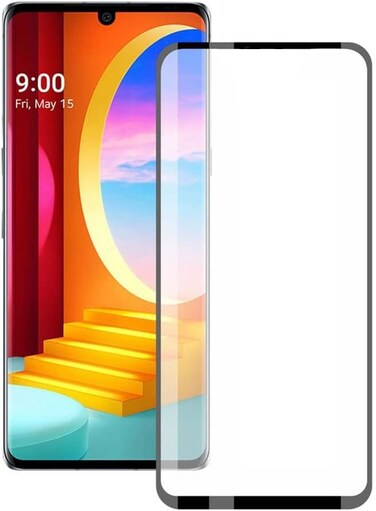 Muzz LG Velvet Screen Protector Tempered Glass,3D Curved Edge High Definition Anti Scratch 9H Hardness Bubble-Free Case Friendly Screen Protector for LG Velvet/LG Velvet 5G UW 6.8