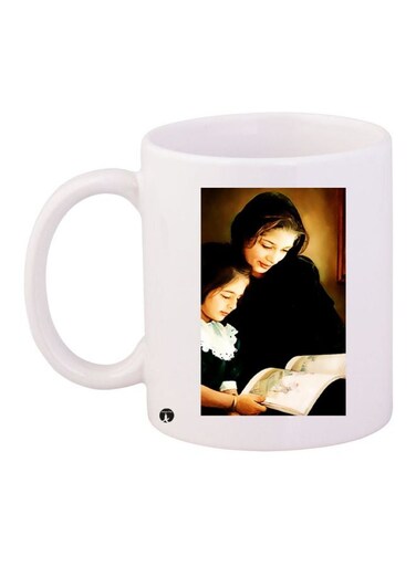 Child Printed Coffee Mug White/Black/Beige