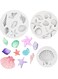 3-Piece Marine Theme Silicone Moulds &acirc;&euro;&ldquo; Shells, Starfish, and Conch for Chocolate, Cake, and Fondant DIY