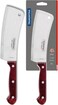 Polywood 6-Inch Cleaver with Stainless Steel Blade and Red Handle
